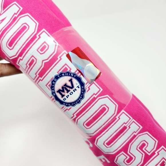 MV Sport | Women's HBCU Hot Pink Morehouse College T-Shirt (Size XXL) - Picture 4 of 7